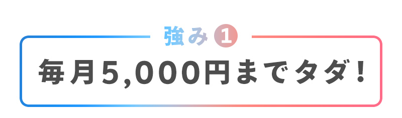 電気代が5,000円に満たない月は一切お支払いいただく必要はありません。万が一5,000円を超えてしまった場合も、お支払いいただくのは超過分の電気代のみとなります。